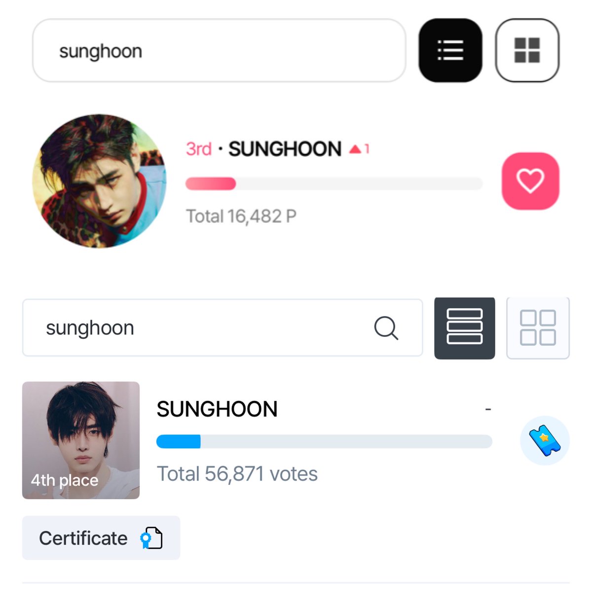 hoonikiz's tweet photo. a reminder that the KSCA voting poll for #SUNGHOON will end TODAY at 3 PM KST! 🤍

we’re down to the final hours, so please keep voting on BOTH KTOPSTAR & STARDOM. 

stardom — 3rd
ktopstar — 4th 

sunghoon’s years of dedication and hard work in sports deserve to be recognized. let’s help him secure a strong position in the Final Top 5 and give him the support he deserves! 🏆

#SUNGHOON #성훈