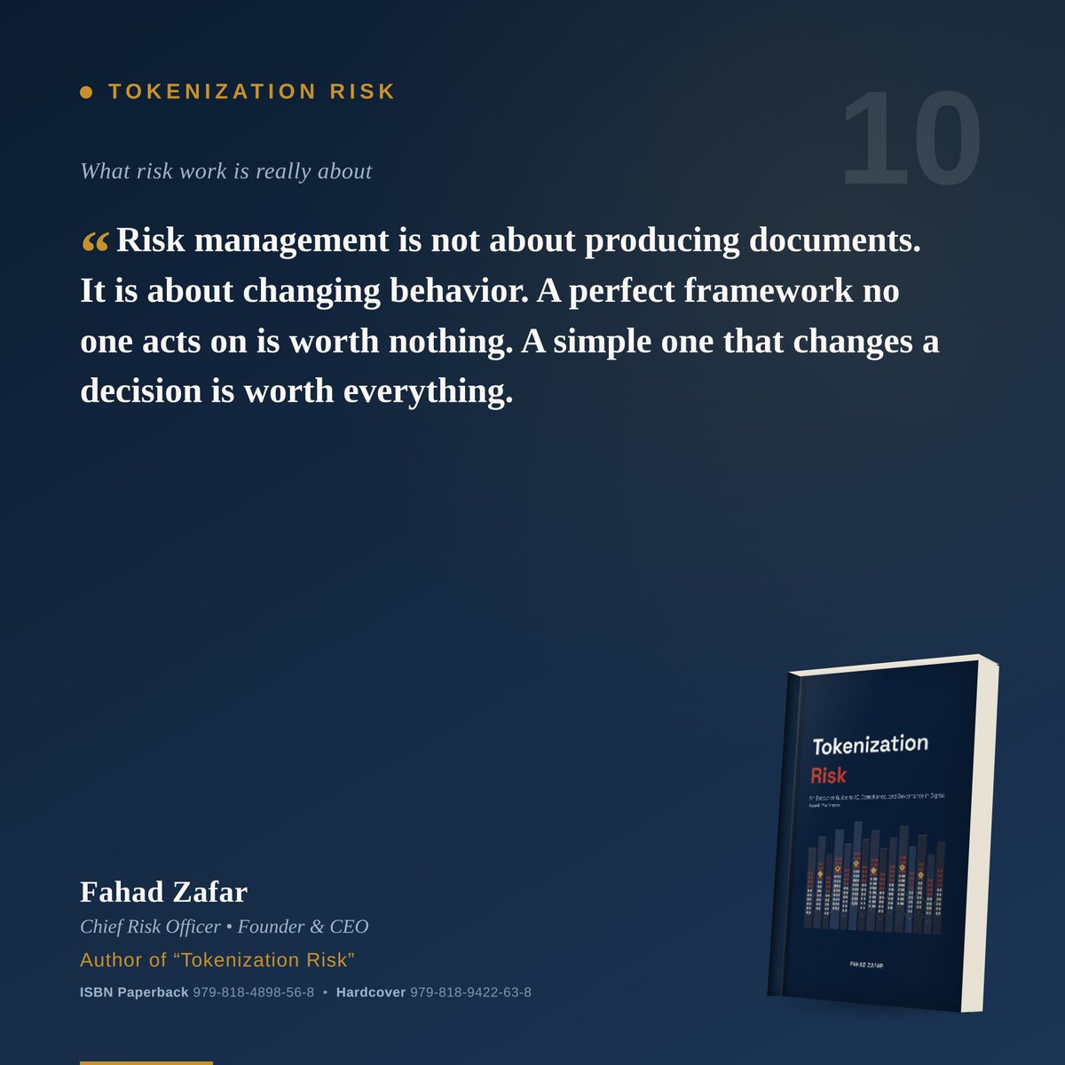TokenizationRis's tweet photo. "Tokenization Risk"
An Executive Guide to AI, Compliance, and Governance in Digital Asset Platforms

https://t.co/vlG5jz9gNH…

#TokenizationRisk #Tokenization #Risk #AI #DigitalAssets #Blockchain #Web3 #quote #quotesoftheday @vkhosla https://t.co/L53Ca1t5Ut