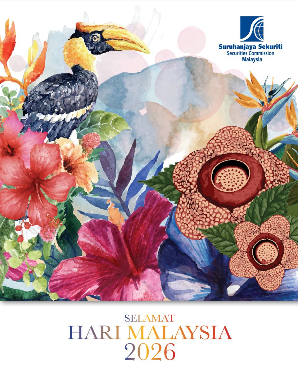 SecComMalaysia's tweet photo. Malaysia MADANI: Kesejahteraan Dinikmati

Kepelbagaian mencorakkan Malaysia, manakala kebersamaan menjadi kekuatan kita.

SC akan terus menyokong pasaran modal yang inklusif agar lebih ramai rakyat Malaysia dapat mengambil bahagian dalam kemajuan negara.

Selamat Hari Malaysia!🇲🇾 https://t.co/STGeQA4l1C
