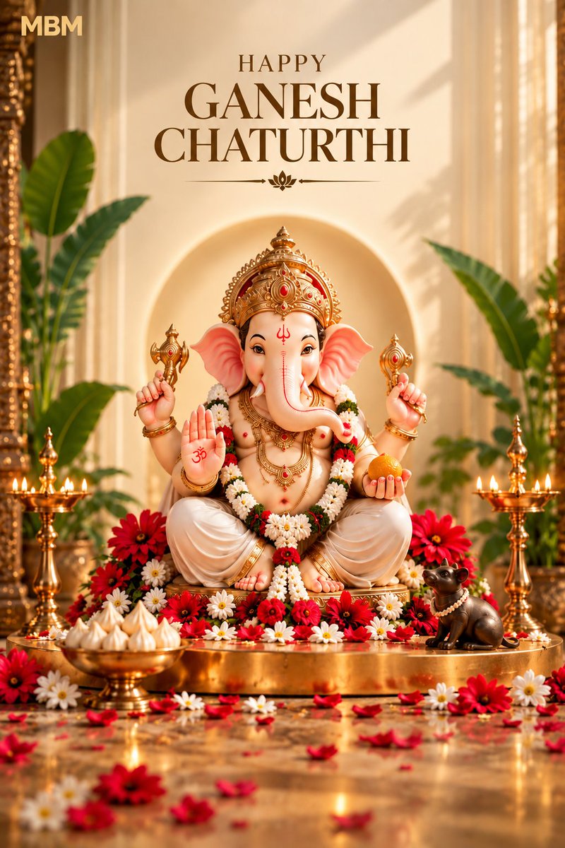CineNationindia's tweet photo. Happy Vinayaka Chavithi 🙏🕉️
May Lord Ganesha bless everyone with happiness, prosperity, peace and success, and remove every obstacle from our path. 🐘❤️
#VinayakaChavithi
#GaneshChaturthi 
#GanapathiBappaMorya #HappyVinayakaChavithi #HappyGaneshChaturthi https://t.co/iPMiPEZZWz