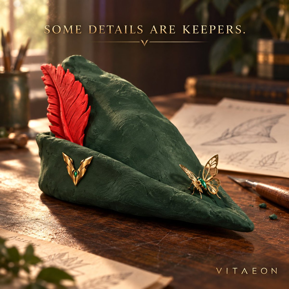 VitaeonNFT's tweet photo. @Brrrbon_ That hat is a keeper 💚🪶 ROBINHOOD SZN! Much love to the clay fam—your NFT holders get free VITAEON FCFS mint eligibility. Snapshot the day before launch; first come, first served while supply lasts. https://t.co/Ua2f4pJLhD