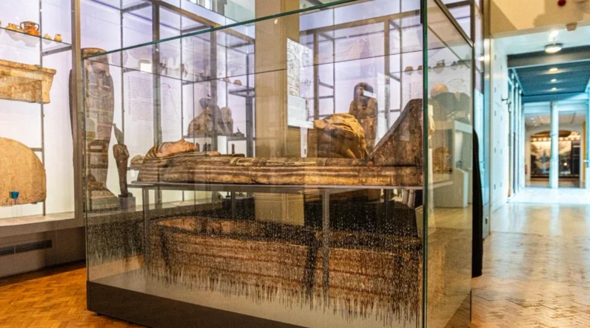 TheGNPE's tweet photo. Woke Manchester Museum has taken Egyptian mummy Asru off display out of respect for her wishes (no this isn't a joke)

A spokesman said the move aligns most closely with what we understand about her own wishes and how the museum now thinks about ancestors

Asru was a temple musician who died around 650 BC and her remains have been on show in Manchester since they were donated in 1825

She was the last mummified person still on public display at the museum and is now in storage while they consider keeping her or sending her back to Egypt

The museum said it consulted Egyptian colleagues diaspora groups and visitors

How did they communicate with her? Seance?

Seriously whoever this woke bunch are at the museam needs to be fired.