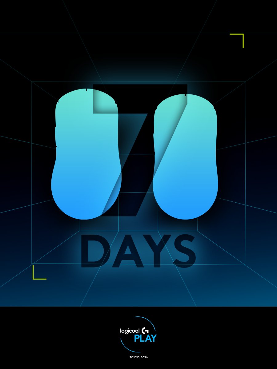 LogicoolG's tweet photo. 7 days left.
#LogicoolGPLAY2026 https://t.co/hRAgY2eu1W