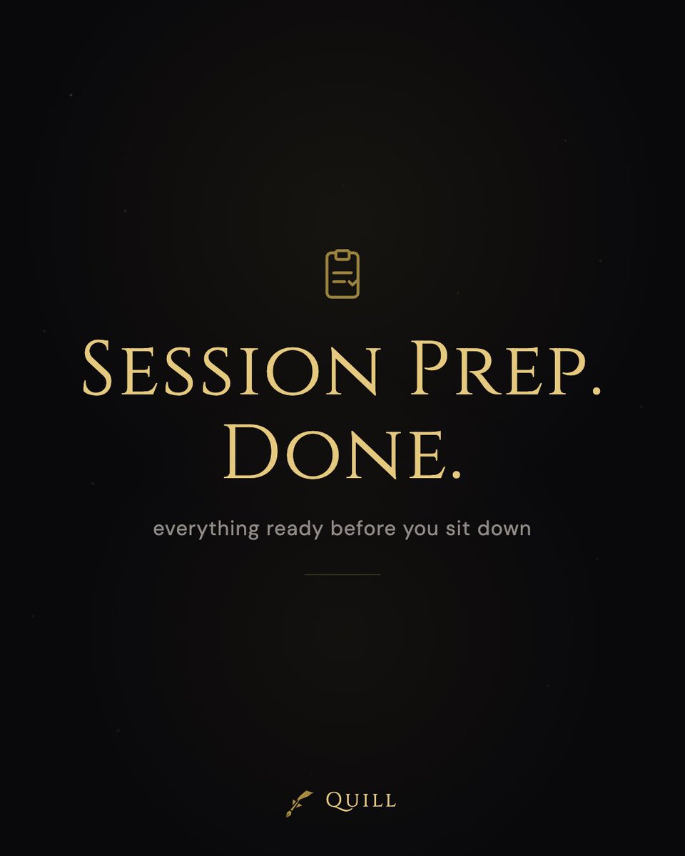 QuillGm's tweet photo. session prep used to take an hour. here's what actually makes it faster.
Made for DMs · https://t.co/Wt24TNuPLl
#dnd #dungeonmaster #dmtips #ttrpg #dndtools https://t.co/sPXvhuOo9c