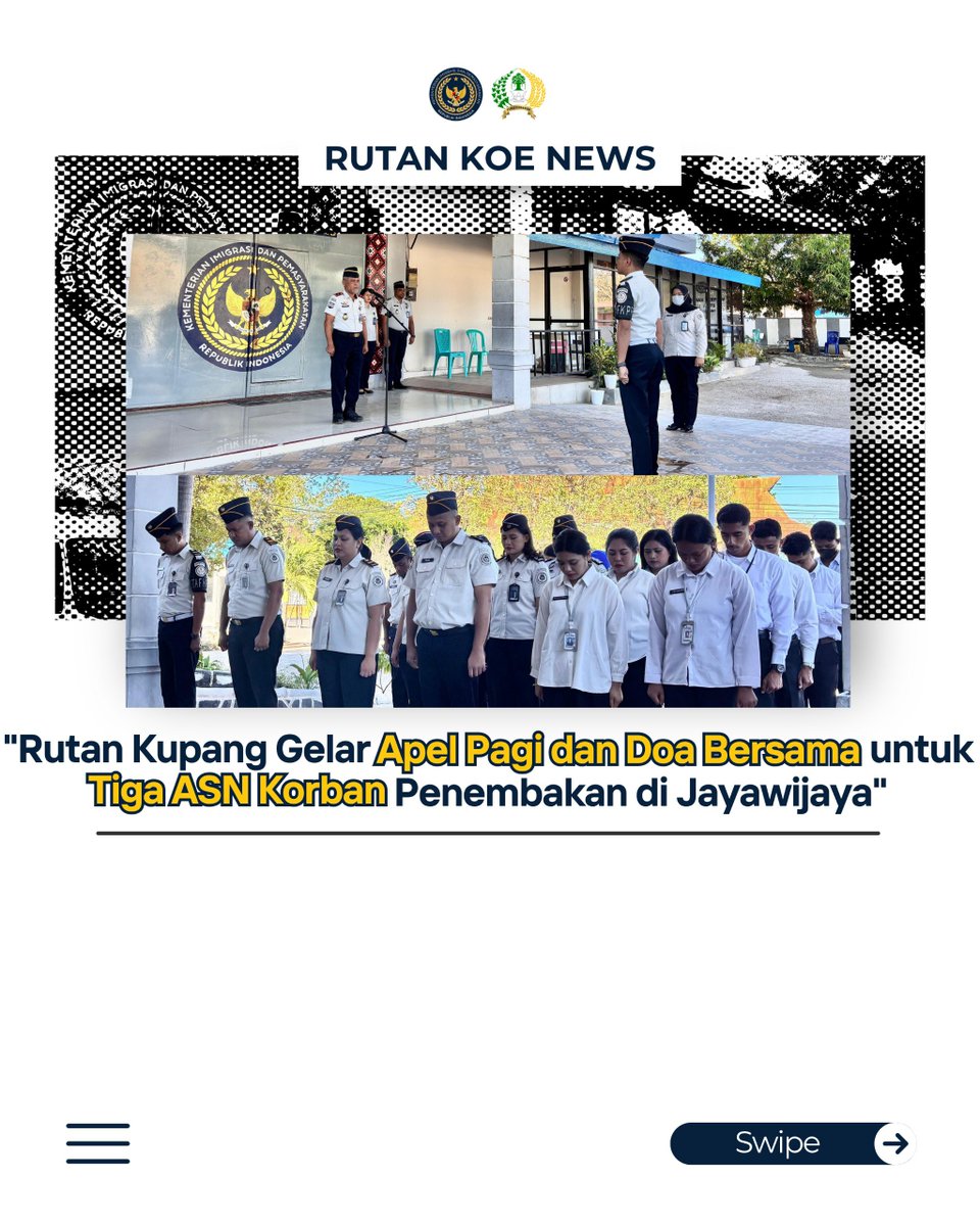 rutankupang's tweet photo. “Rutan Kupang Gelar Apel Pagi dan Doa Bersama untuk Tiga ASN Korban Penembakan di Jayawijaya” https://t.co/asuwPWFnjg