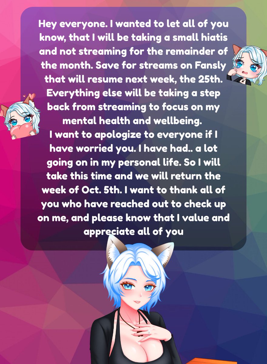 HauntedCorgiTTV's tweet photo. Hey, everyone. Bringing this to your attention to let you all know what's going on. <3 Thank you for all the love and support, and I'll see y'all soon. <3 https://t.co/X9PWcyHOT1