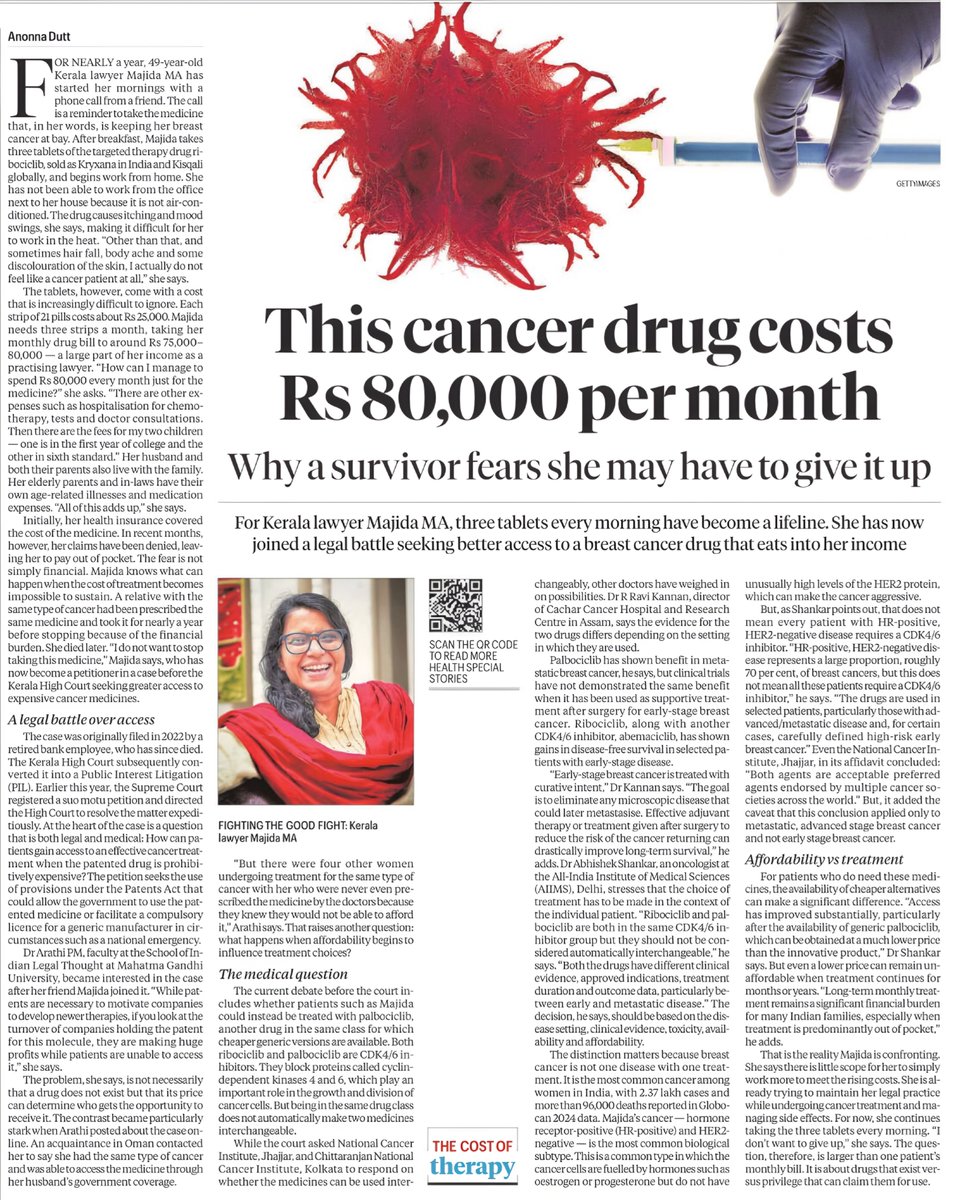 RahulSeeker's tweet photo. In Kerala Majida MA is fighting a legal battle to survive - where, indirectly most of us are parties too. Should the RIGHT TO LIVE be a universal right or a privilege of the few? Shouldn't this issue be worthy of becoming a national discourse now? 

Aren't we aware about the crushing cost of treatment in this country? Don't we know how the desperation to keep our loved ones alive puts families into trap of lifetime debt? Then why not we outrage on this? Why?

No Hindu-Muslim flavour in it - for that? Shame on us.