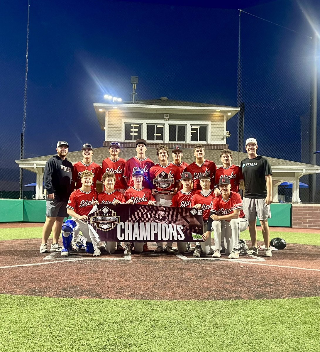 IowaSticks's tweet photo. Congratulations to our Iowa Sticks 2029 group on winning the Grand Park Fall Championship in Indianapolis!

This tournament was loaded with talent from across the country. We are very proud of how our boys competed and represented our program! #GPfallchamps26

@PrepBaseINScout | @SpectsBaseball