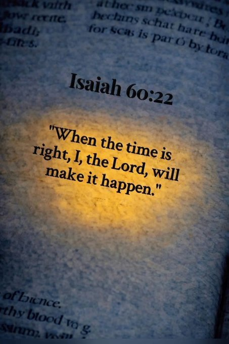 Oh_DearLord_'s tweet photo. Isaiah 60:22 https://t.co/iecU3jmvku
