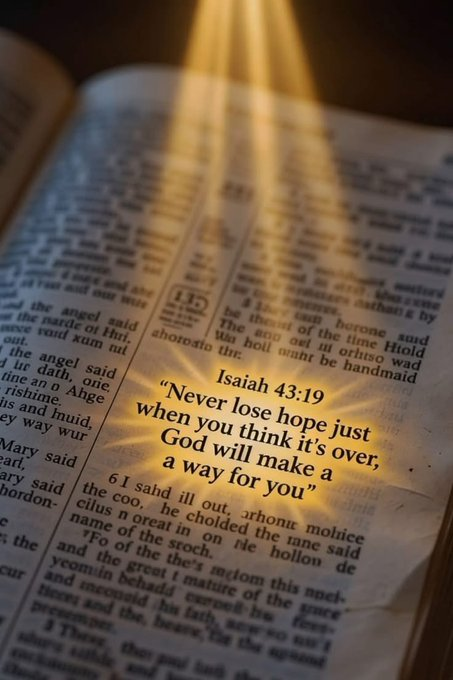 Oh_DearLord_'s tweet photo. Isaiah 43:19 https://t.co/o08jK2mkKJ