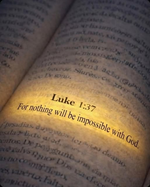 Oh_DearLord_'s tweet photo. LUKE 1:37 https://t.co/FclGER67IP