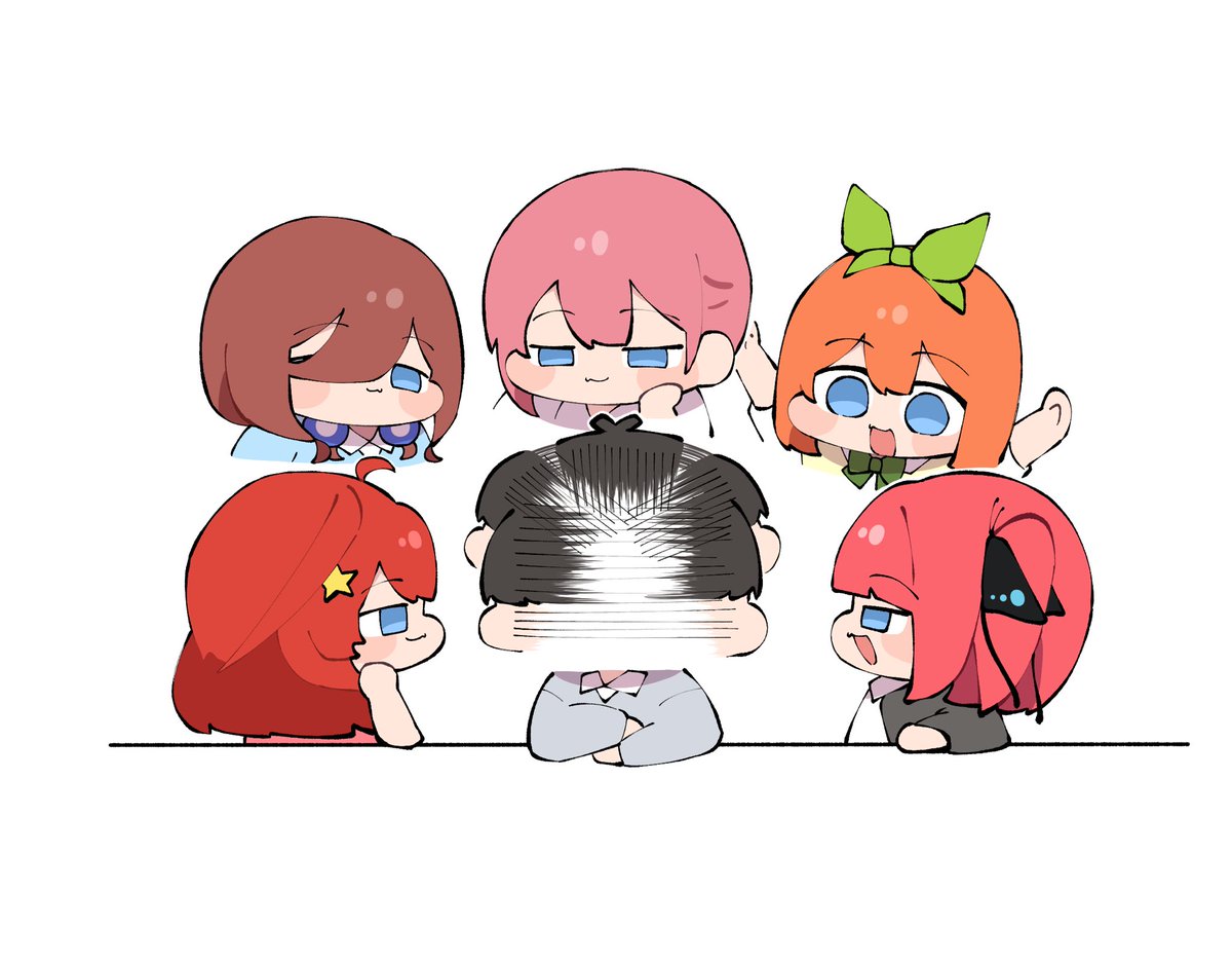 ushimaru_coto's tweet photo. 五方向
#五等分の花嫁 https://t.co/WVxQKmJj9Z