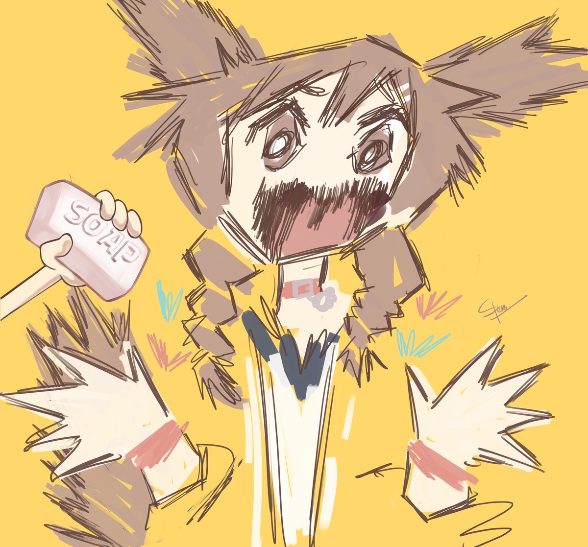spero_man's tweet photo. the inugami korone incident 🫣
#fanart #できたてころね https://t.co/LgZNc3yYid
