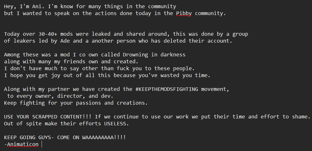 Ani_realfr's tweet photo. #Pibby #Pibbyapocalypse As a rep in this community is feel like I should say something.

#KEEPTHEMODSFIGHTING https://t.co/WXJy2mp1oQ