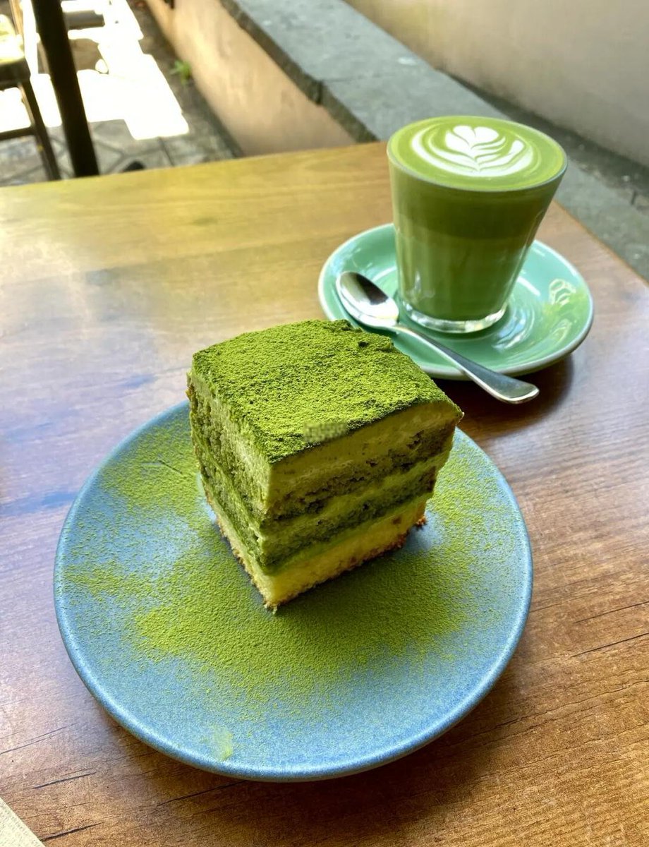 brocl835822's tweet photo. Just had the best matcha tiramisu in town at that cozy little café on 5th St! Creamy, not too sweet, with just the right hint of matcha bitterness—10/10 would come back for another slice tomorrow. https://t.co/Gxfn4i3Fny