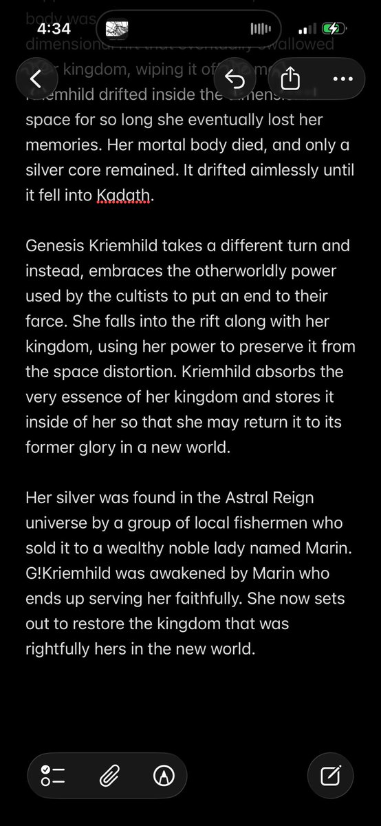 revremains's tweet photo. WAKEEE UPPPP GENESIS KRIEMHILD LORE DROP😭😭😭😭 #morimensoc https://t.co/mb2b8DLZ8f
