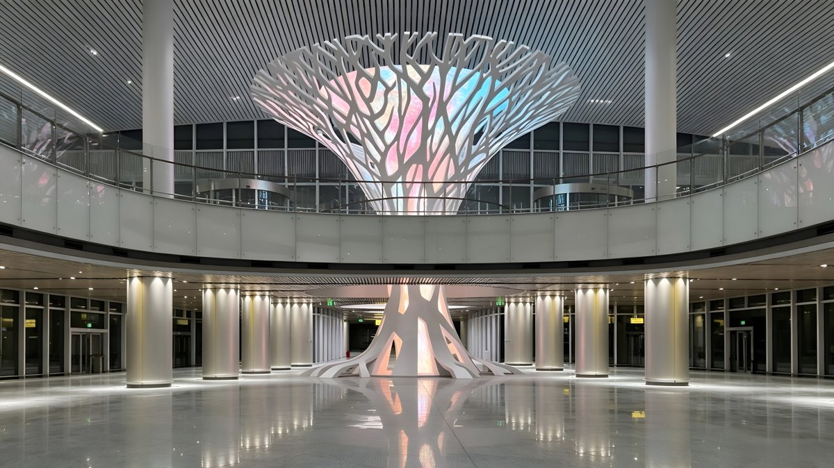 SueLuqiu's tweet photo. 🌳 A sculptural tree that blooms with light.
360° tree-shaped LED display, off it’s art, on it’s alive.
GOB coated flexible LED modules, seamless splicing, scratch &amp; moisture resistant.
Custom size &amp; shape for malls, museums, exhibition halls.
DM us for your custom proposal ✨ https://t.co/OgaCqsOtyz