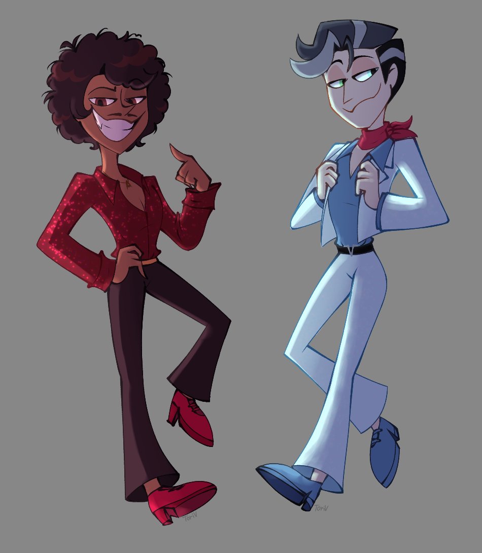 T0riVeee's tweet photo. 80's/disco murdermedia (and radiostatic)
#HazbinHotel #Radiostatic #Murdermedia https://t.co/5AlErdK0dV