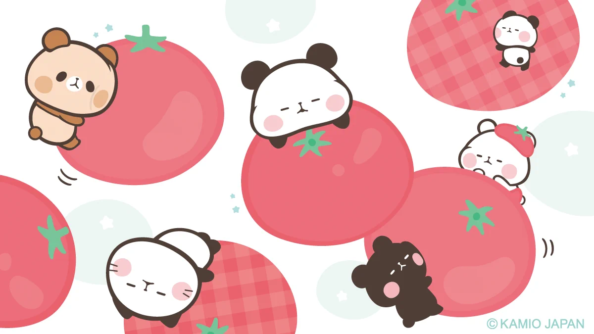 もちもちぱんだ【公式】 в X: „トマト⋆｡˚🍅 #もちもちぱんだ“ / X