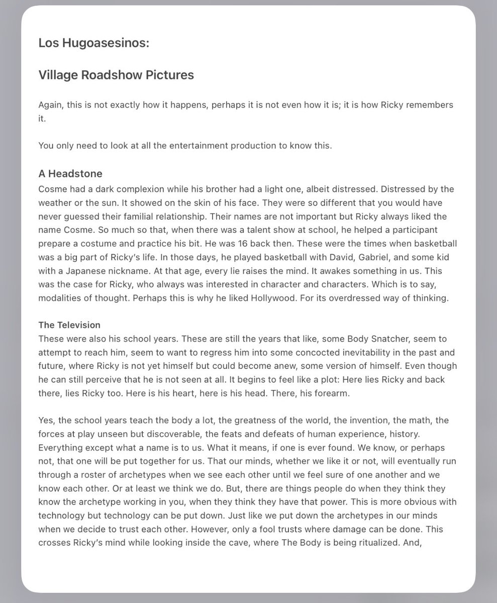 JoeNobodyCares's tweet photo. Los Hugoasesinos: Village Roadshow Pictures and Herma. https://t.co/AJGVz2lT1c