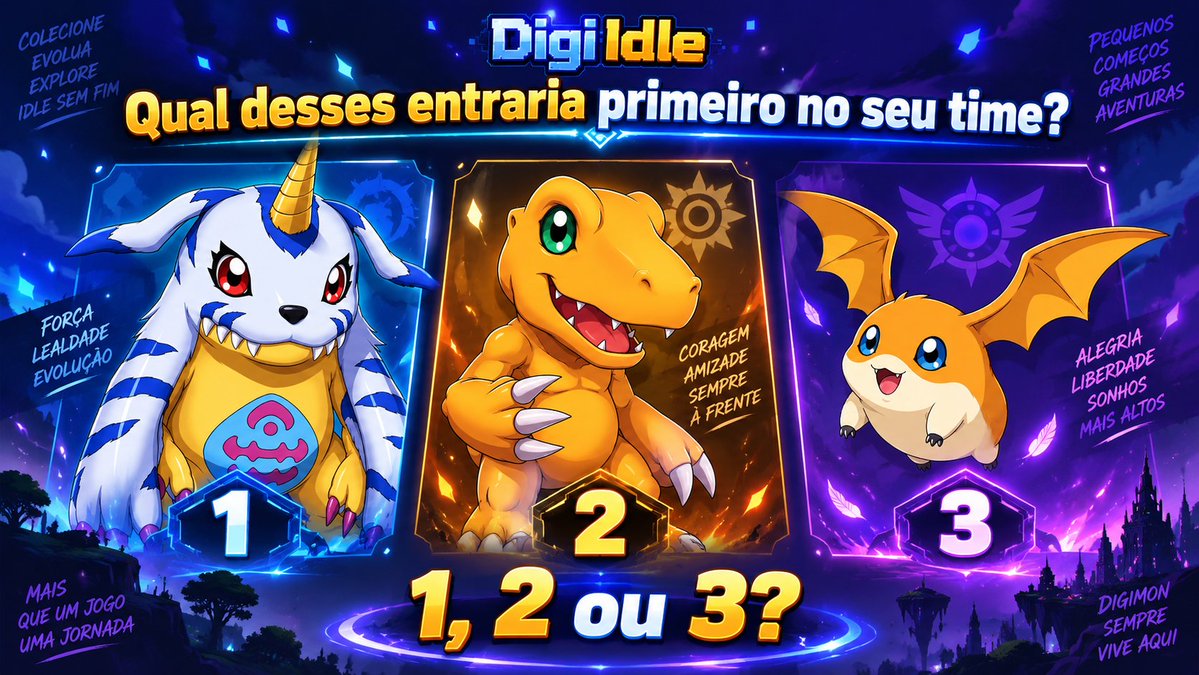 digiidle's tweet photo. 👀 Qual desses entraria primeiro no seu time?

1, 2 ou 3?

Sem pensar muito. Escolhe um. https://t.co/n596i8l1ob