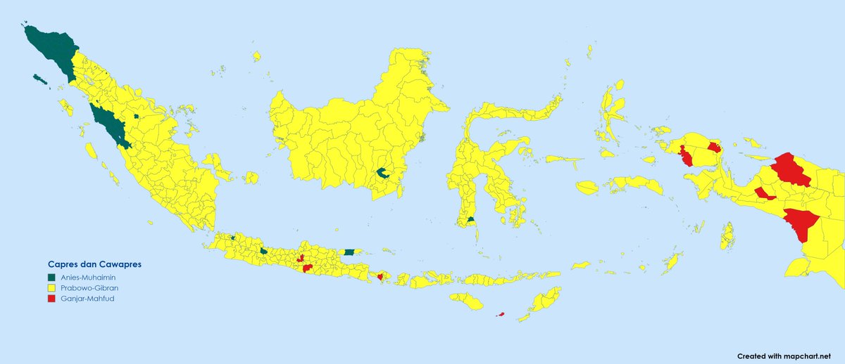 faiz_73703's tweet photo. @hawkeyears Yg milih 02 itu hampir semua provinsi di indo, kecuali Aceh dan Sumbar. Jadi kalau lu teriak2 daerah lain milih 02, sementara daerah lu sendiri juga banyak yang milih 02.  

STANDAR GANDAAA NAJISSS, NGACA SAMA DAERAH LU 🤣

Cuma Aceh dan Sumbar yg SDM nya tinggi 😎🤙 https://t.co/SIBueMcpt9
