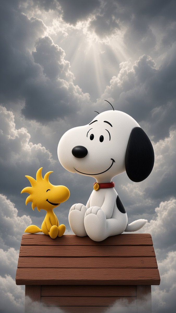 slogy_55's tweet photo. Together Under the Same Sky 🐶💛
#Snoopy #Woodstock https://t.co/fx4YGjMvd8