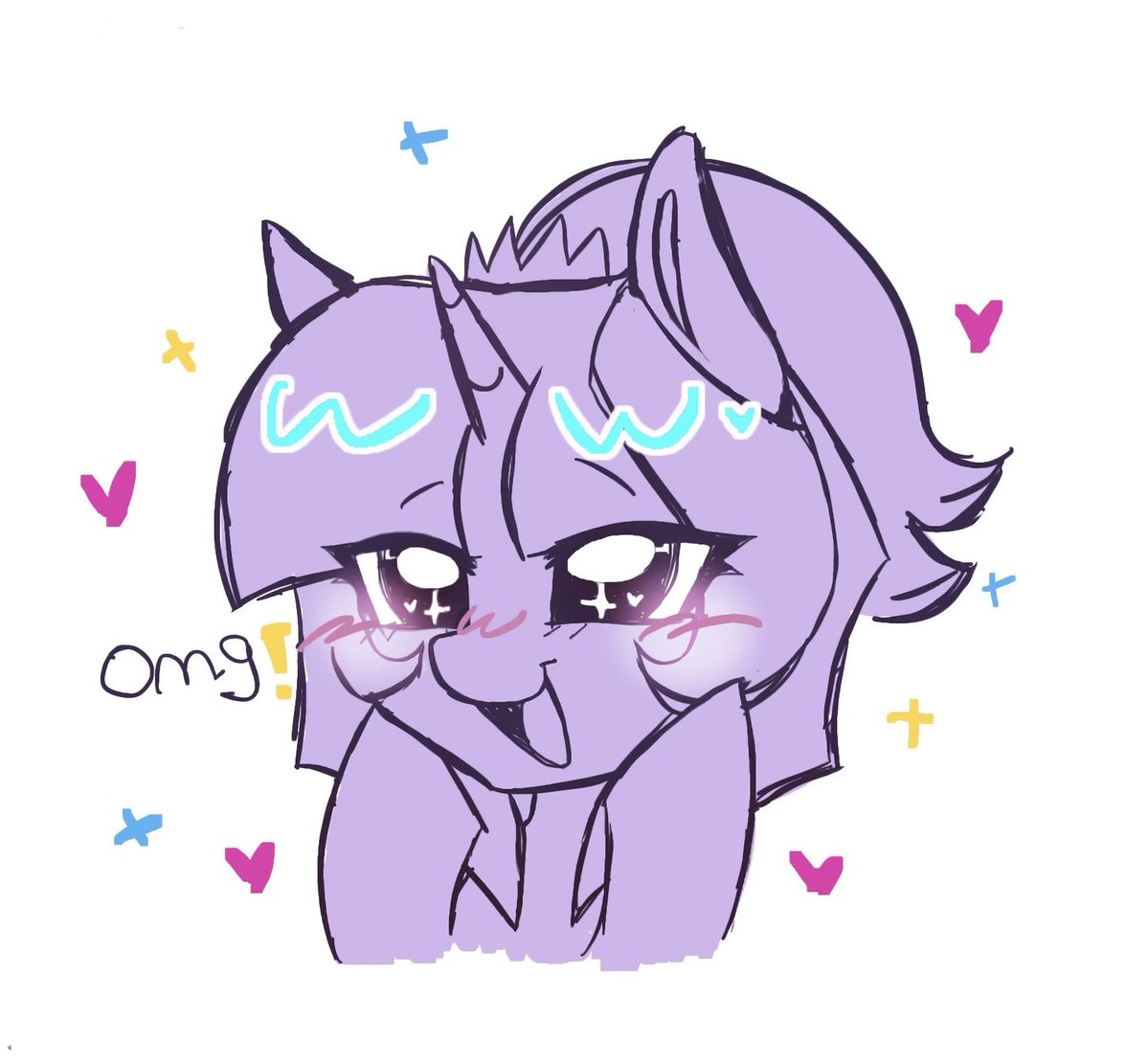 Violet_Twinkle_'s tweet photo. Umm- omg just open twitter and i didn’t expect many people to like this THANK U VERY MUCH AAAAAAAA💜💜💜💜💜
🌟

um also just a random fact i made this sketch last year and out nowhere i just decided to color it just cuz i still found it adorable hehehehe 🦄💞 https://t.co/RiMN5irmfh