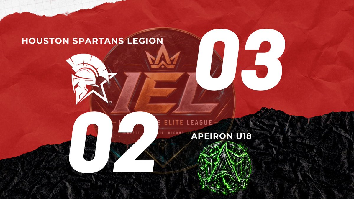 HTownSpartansGG's tweet photo. 🔥 SPARTAN WIN 🔥
Houston Spartans Legion take on Apeiron U18 in EWGL!

⚔️ LEGION 03 — 02 APEIRON U18 ⚔️

The Spartans are putting in WORK.

No retreat. No surrender. 🛡️

@MamaSpart @PapaSpart78 @itsspart @ssi_pc_opti @SoarDogg @BluebonnetLaw 

#COD #CallofDuty #Esports #Gaming #CompetitiveEsports #CompetitiveGaming #Twitch