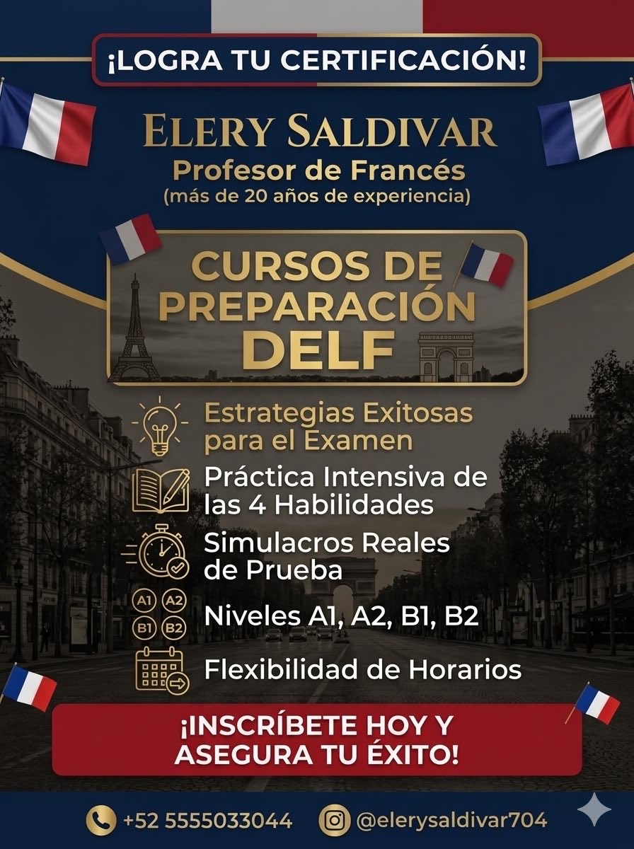 The_ELTL_Lab's tweet photo. ¿Deseas aprender Francés y/o certificar internacionalmente tu nivel de conocimiento de la lengua?

¡Hazlo con un experto examinador habilitado por la FEI de 🇫🇷! https://t.co/CowsfcipED