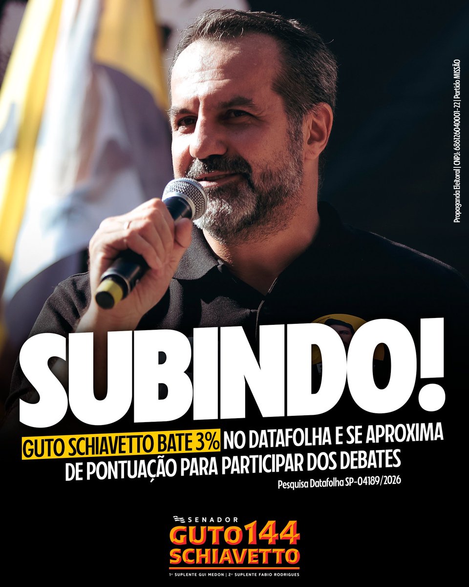 JJancio's tweet photo. #Vote144
Senador @guto_schiavetto o futuro será glorioso! https://t.co/NxyXMFmHR1