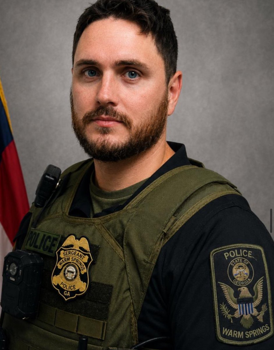 TheOfficerTatum's tweet photo. 🚨 HORRIFIC: Newly released bodycam shows Georgia police Sgt. Chris Fisher arresting the man authorities say would shoot and kill him just five days later.

Jimmy Lee Steverson, 23, was restrained and tased after fighting with officers during the Aug. 27 arrest. Police found approximately 34.6 grams of marijuana and three rifles inside his truck. He was charged and released on a $10,000 bond.

Five days later, authorities say Steverson pulled alongside Fisher’s patrol car and opened fire, killing the 36-year-old officer.

Steverson later died from an apparent self-inflicted gunshot wound after deputies stopped his vehicle in South Carolina.