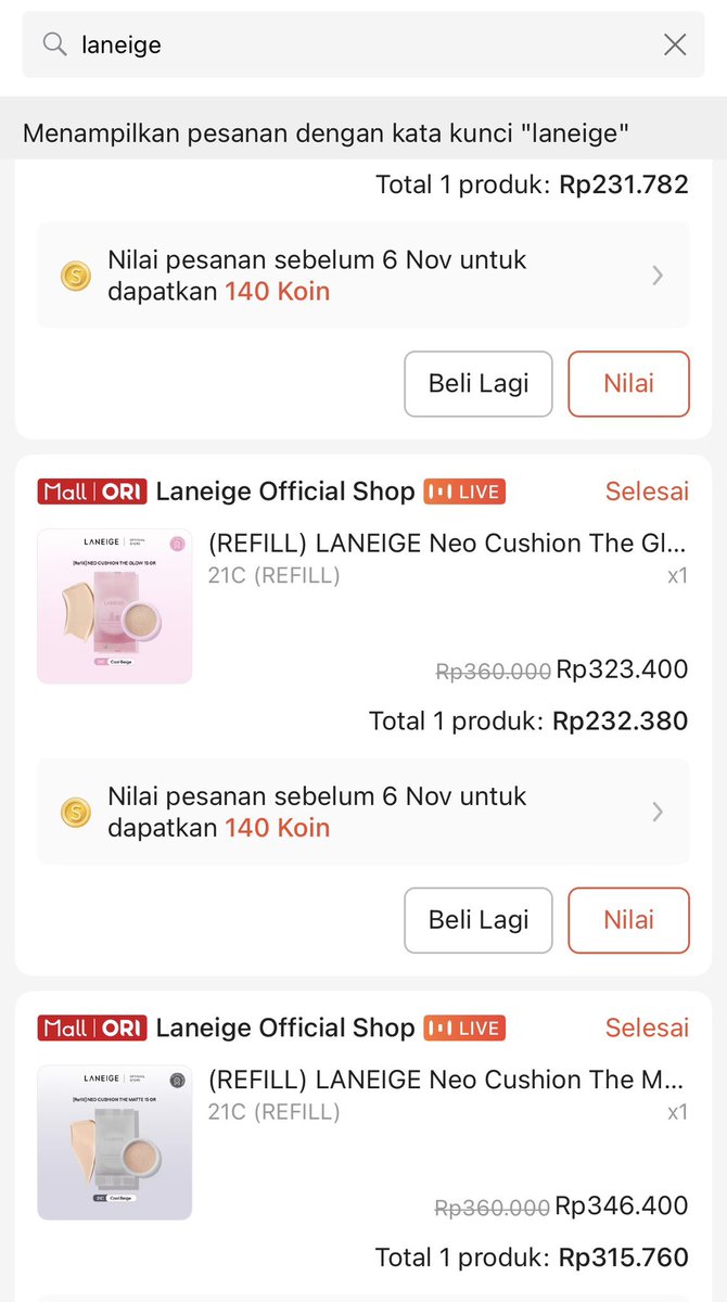 nanatsukiixyz's tweet photo. @suncomeinrain laneige kak udah 2 tahun pake ga pernah ganti https://t.co/BRBJaMfW76 https://t.co/VMaYBohHAf