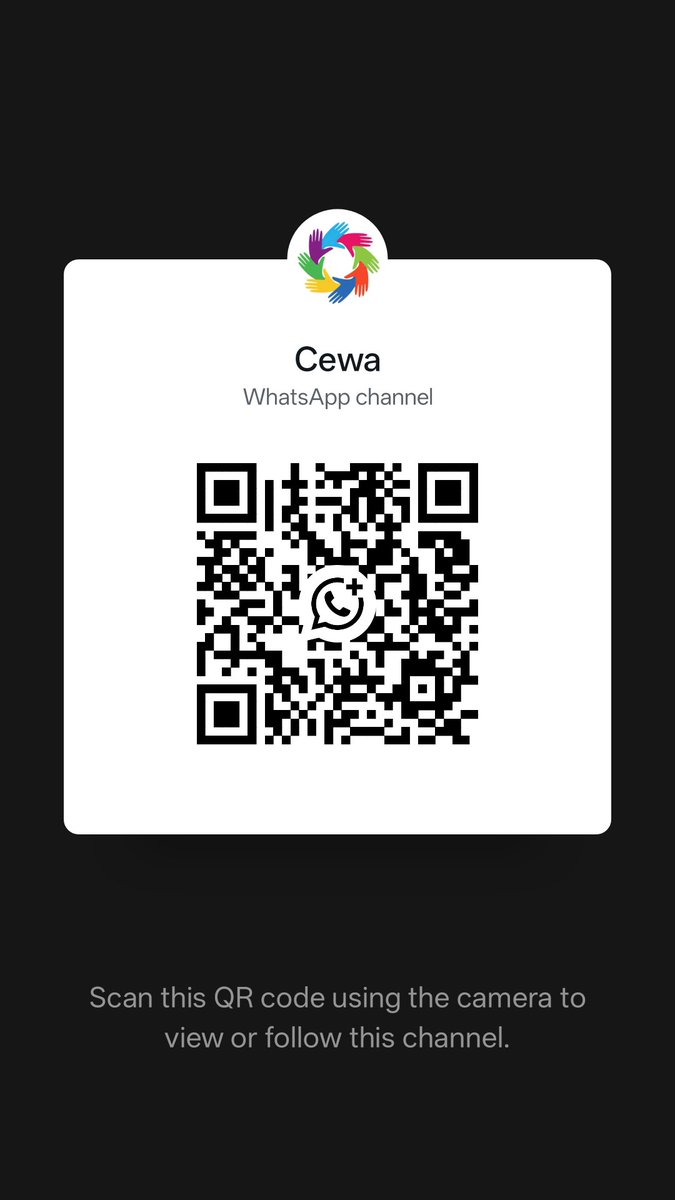 Cewaup2025's tweet photo. Follow the Cewa channel on WhatsApp: https://t.co/vEDLYIgET2 https://t.co/K9uw4Ug2Qc