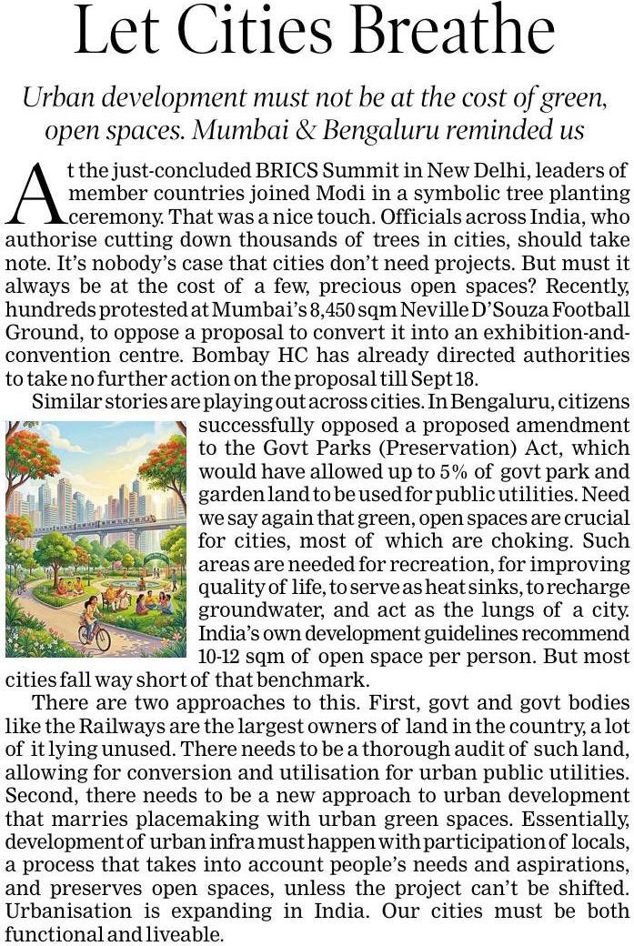 DelhiTreesSOS's tweet photo. We see it every day. In Delhi, the Ridge shrinking, trees disappearing, open spaces being taken over in name of “development.” Mumbai/Bengaluru are fighting to hold on to theirs. How many more green spaces must we lose before we understand that a city cannot breathe without them? https://t.co/5iov0naudt