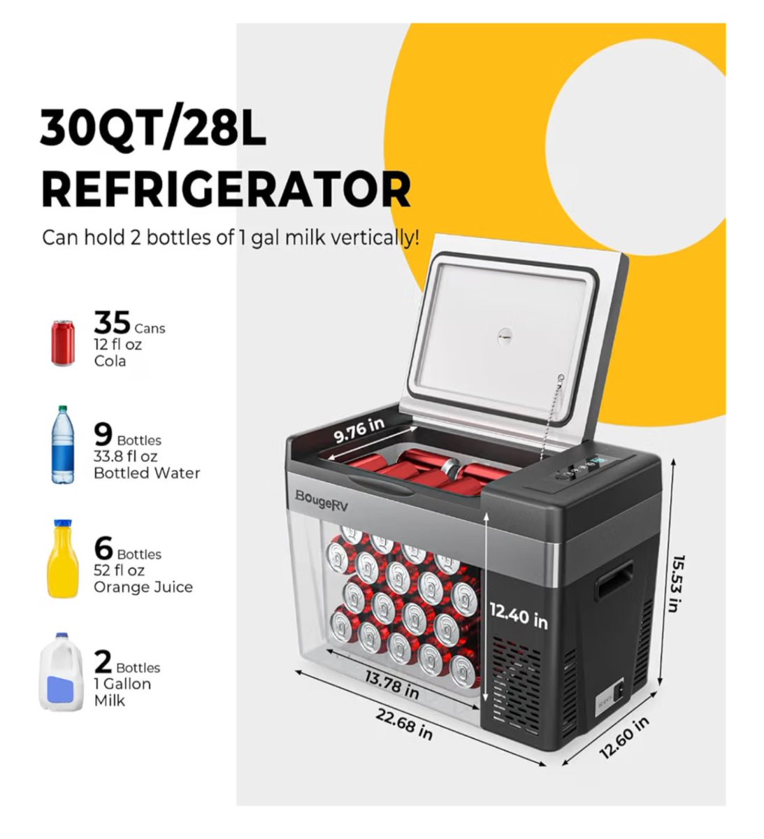 Ava_Unbound's tweet photo. Cold storage is handled :)

I went with the BougeRV 30QT 12V fridge/freezer + insulated cover.

Same footprint as the 23-qt, just 2.5" taller, so more fridge without losing floor space.

It'll be here Thursday.

The rolling command center is coming together.

#AvaUnbound #IKITAO https://t.co/Oxs5VdBwxK