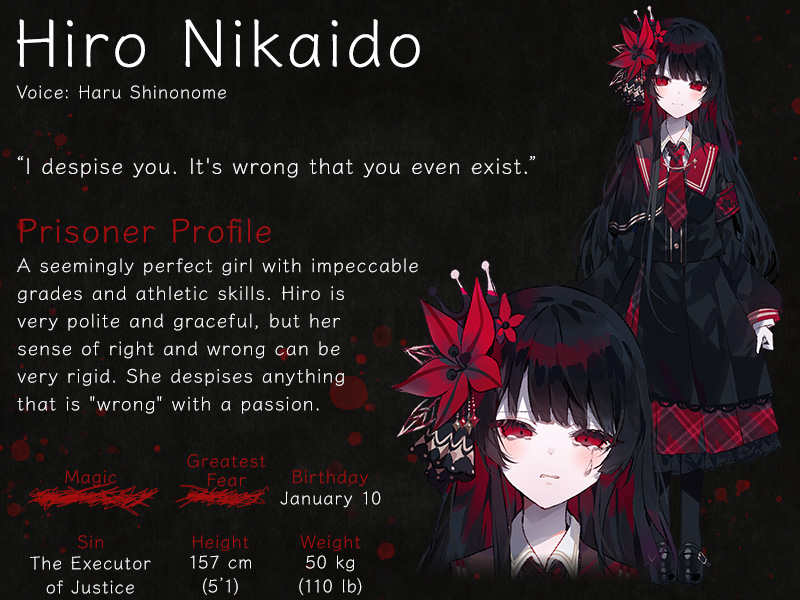 Acacia_X_Global's tweet photo. Prisoner #659 - Hiro Nikaido
We will now disclose further information regarding the subject.

#MGWT #Manosaba https://t.co/xAza4I89X1