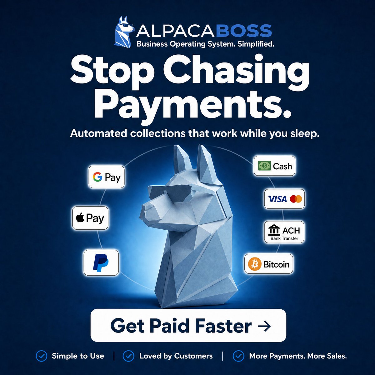 thealpacaboss's tweet photo. Stop chasing payments. Start collecting them.

Every unpaid invoice is money you have already earned, sitting in someone else’s bank account. AlpacaBOSS helps change that.

👉 Stop waiting for your money. Visit https://t.co/R3E22g1brj today and Get Paid Faster. https://t.co/2HUbI1e1R5
