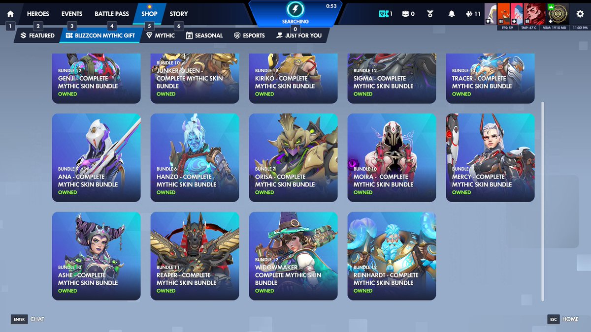 smartmouth33's tweet photo. @Blizzard_Ent @PlayOverwatch 
So, what am I supposed to do with this ticket if I own the skins offered already?? https://t.co/kTGeKzPB4v