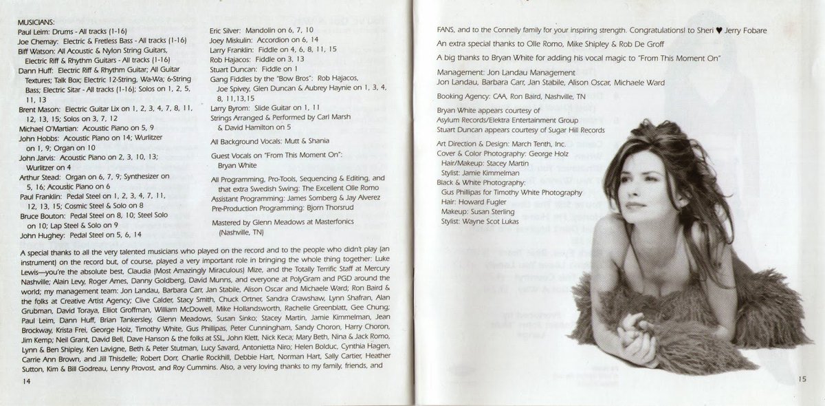 peruccinho's tweet photo. Posição dos singles do álbum “Come on Over” da Shania Twain na Hot 100:

Love Gets My… - #25
Don’t Be Stupid - #40
You’re Still The One - #2
From this Moment - #4
When - out
Honey, i’m here - out 
That’s Don’t… - #7
Man! I Feel Like a Woman - #23
You’ve got a Way - #49 https://t.co/kdNa77ckge