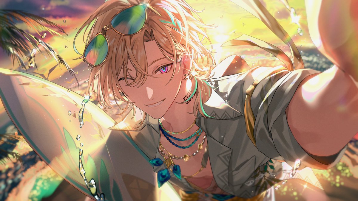 pom_starrail's tweet photo. 「追い風に乗れば、荒波とだって踊れる。」
小路さこさん、素敵な作品に感謝じゃ！
#スターレイル
#アベンチュリン・波と戯れる夏 https://t.co/ov6POU5MSD