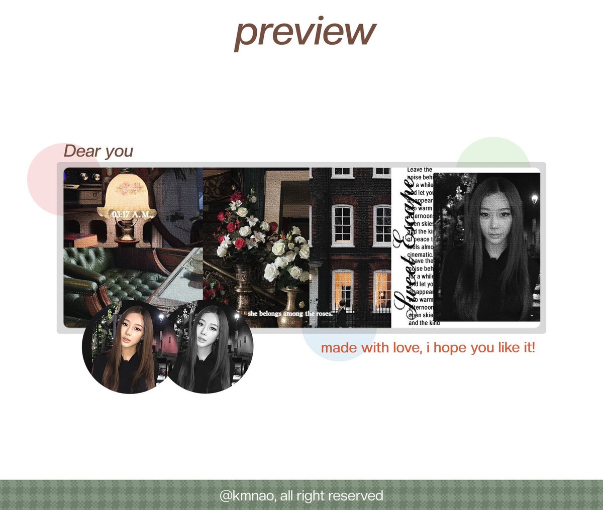 kmnao's tweet photo. help repost, thank you!

haloo! aku punya layout ready stock; karina, giselle, yujin, &amp; ian. harganya 8k dan udah include ava jpg &amp; png. kalau berminat bisa langsung dm akuu <3

#bealanja https://t.co/kmULu0IQFG