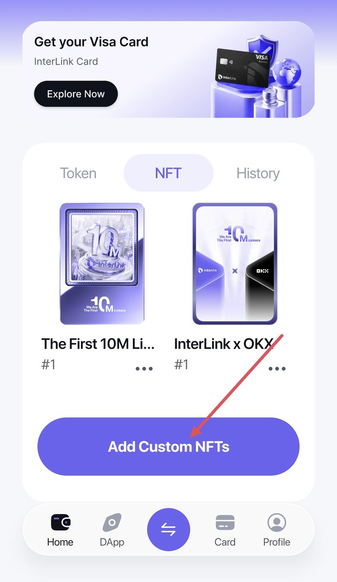 interlinkkorea's tweet photo. 🔔 INTERLINK 이벤트 NFT CLAIM 가이드

Step 1: InterLink 10M Linkers 앱에서 필요한 task를 완료하고 NFT 주소 코드를 받습니다.

Step 2: ITLX → NFT 메뉴로 이동합니다.

Step 3: NFT 수동 가져오기(Import NFT manually) 옵션을 선택합니다.

Step 4: 앞에서 받은 주소를 붙여넣어 NFT를 Claim합니다.

✅ 참고:

InterLink x OKX NFT의 경우, 먼저 OKX 앱을 다운로드하고 전체 KYC 절차를 완료한 뒤 InterLink 앱에서 task를 진행해야 합니다.

만약 거주 국가에서 OKX를 이용할 수 없다면 VPN 사용을 시도할 수 있습니다.

🤝 감사합니다. 이번 이벤트의 InterLink 전용 NFT를 곧 보유하시길 바랍니다.

#Interlink #ITL #ITLG