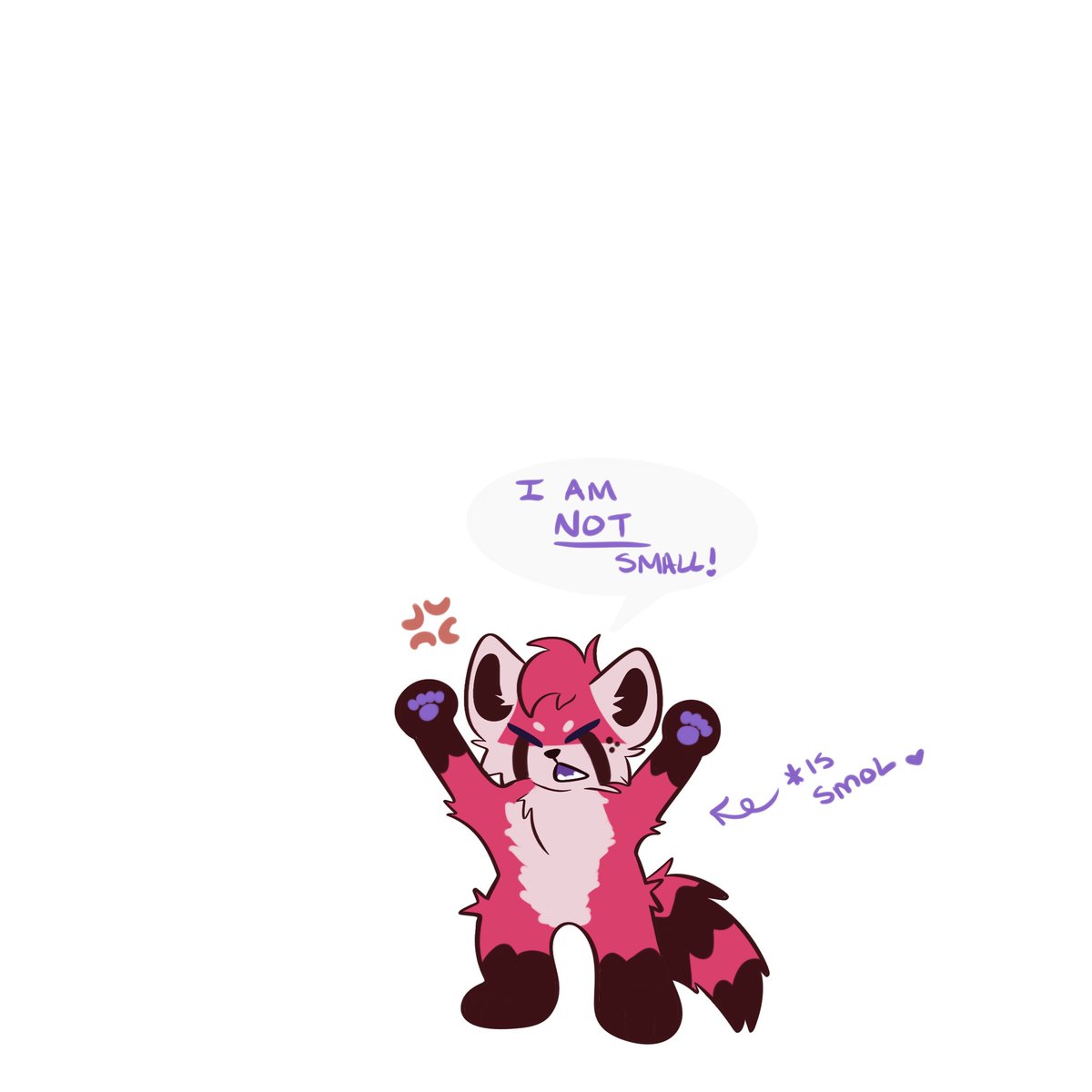 BocaBeansInfo's tweet photo. Finished a goofy doodle for a friend of mine who always says they aren’t smol 😂

#furry #digitalart #redpanda https://t.co/LSKNn4pRaz