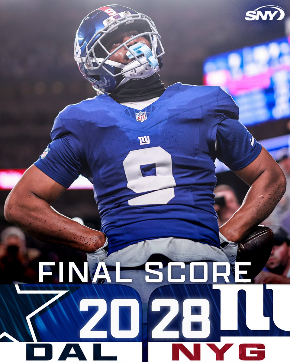 SNYGiants's tweet photo. THE NEW YORK GIANTS START THE SEASON 1-0 🔥 https://t.co/KVDRgUr1rL