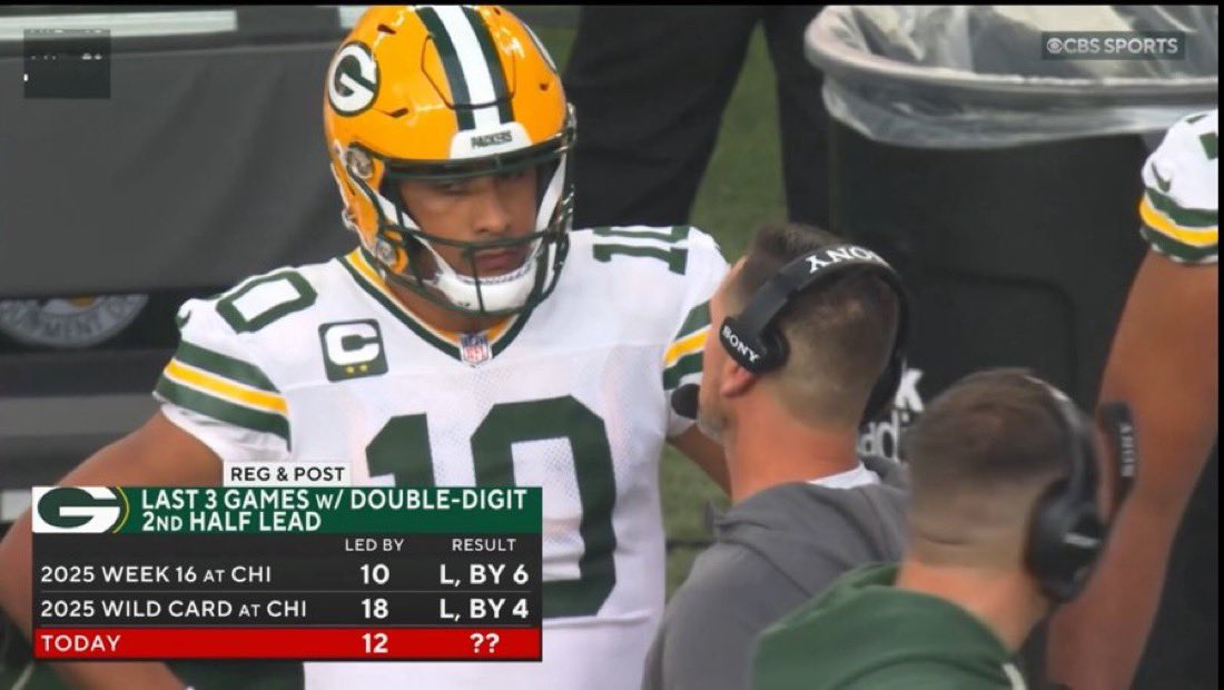 ST4RONYX's tweet photo. everyone can keep blaming jordan love for the packers choking but he’s not the issue https://t.co/3PQjAFoGDs