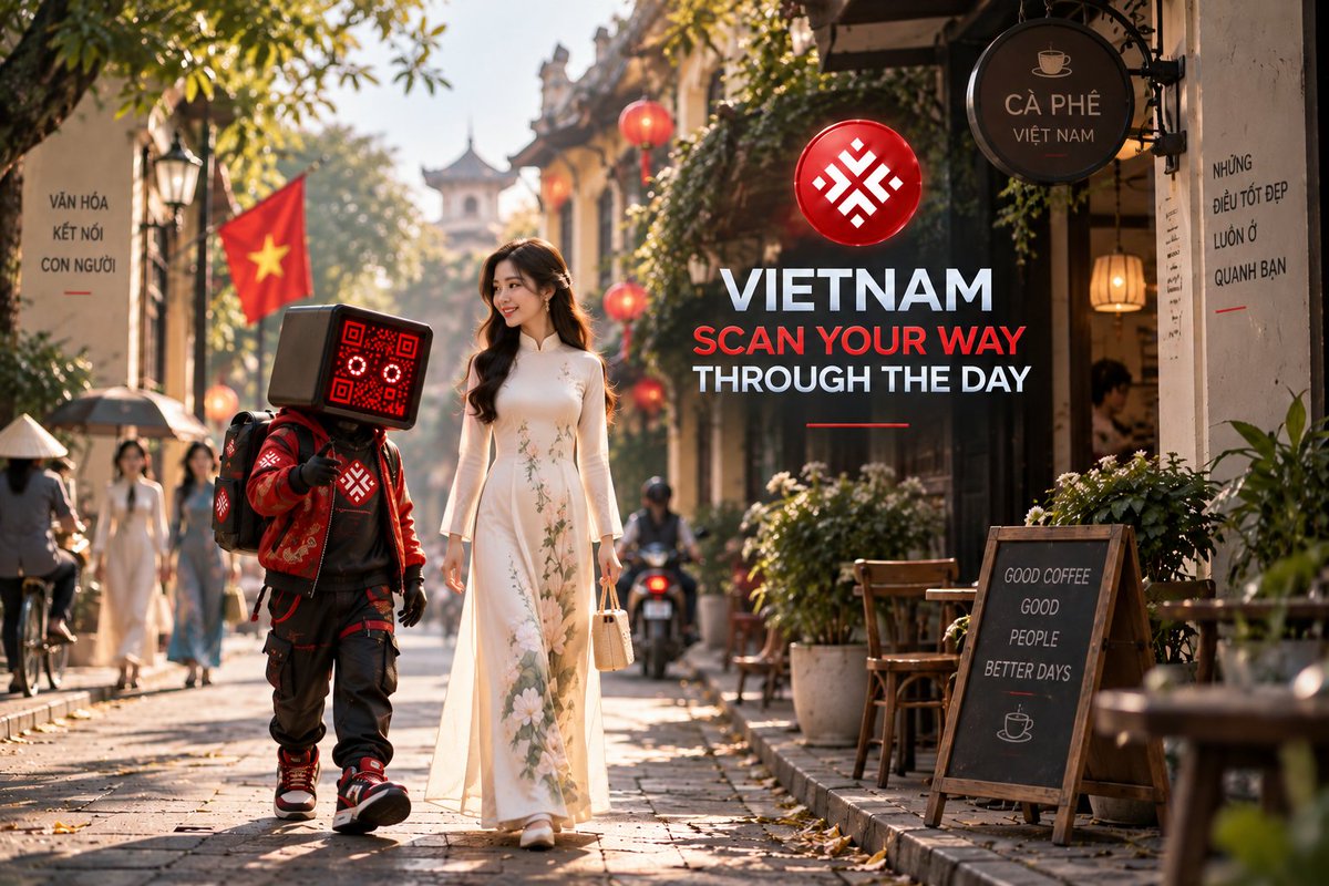 NumaXSolution's tweet photo. VIETNAM, SCAN YOUR WAY THROUGH THE DAY.

📱 VietQR brings QR payments into everyday transactions across Vietnam.

COREX Wallet connects digital assets with real-world QR payment experiences.

✨ Scan. Pay. Keep moving.

#COREX #COREXWallet #CRX #Vietnam #VietQR #QRPay #DigitalPayments #Crypto #USDT #USDC #Stablecoins