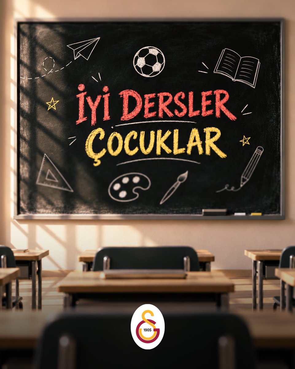 GalatasaraySK's tweet photo. 🔔 Yeni eğitim-öğretim yılında tüm öğrencilere ve öğretmenlere başarılar diliyoruz! 📚 https://t.co/IQvpvpZqxd
