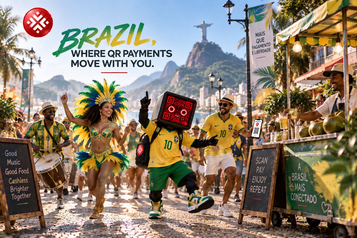 NumaXSolution's tweet photo. BRAZIL, WHERE QR PAYMENTS MOVE WITH YOU.

From morning coffee to everyday shopping, Pix has become an important part of Brazil's instant payment ecosystem, including QR Code payments.

📲 COREX Wallet connects digital assets with real-world QR payment experiences.

✨ Scan. Pay. Keep moving.

#COREX #COREXWallet #CRX #Brazil #Pix #PixQR #QRPay #Crypto #USDT #USDC