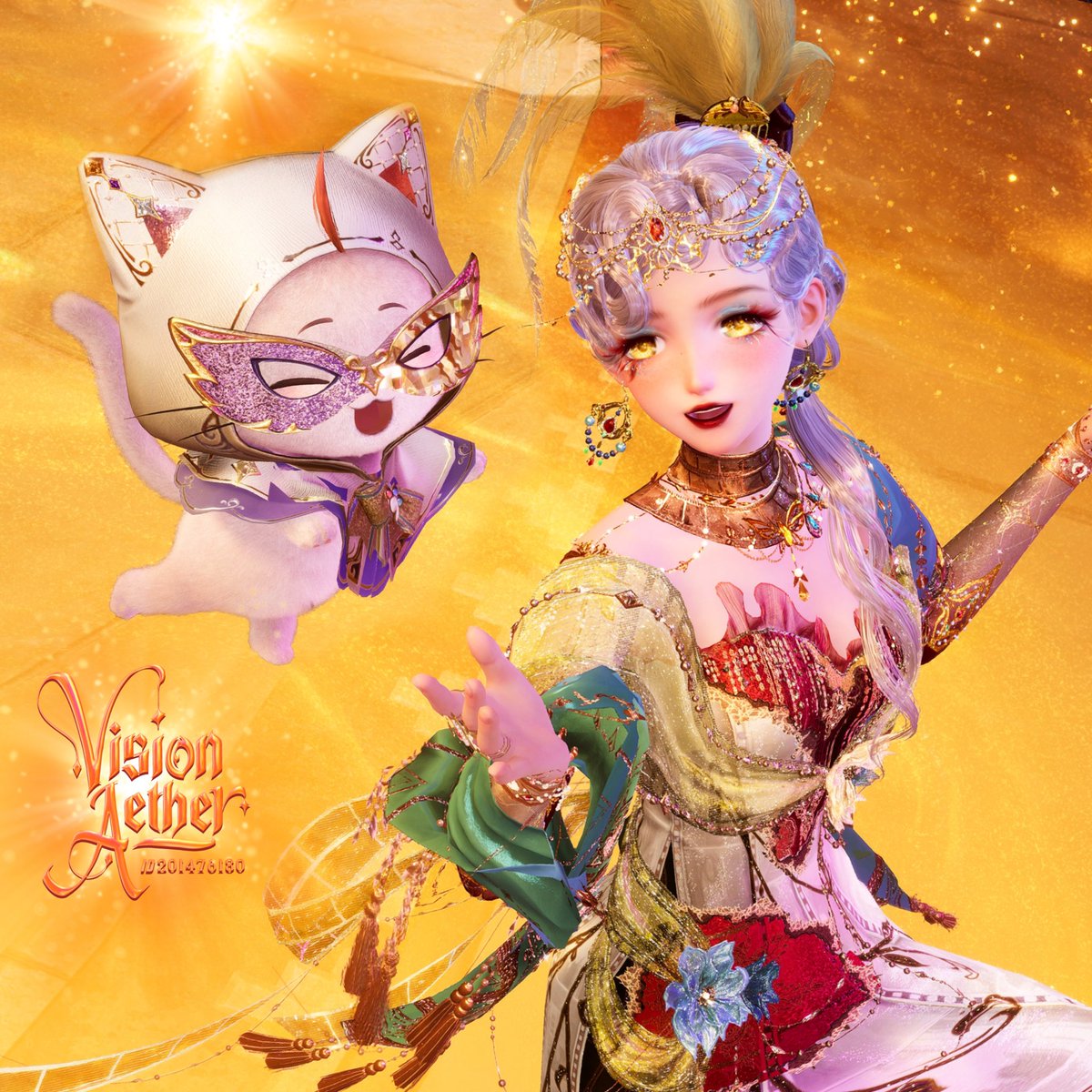 VisionAether's tweet photo. Vintage Star of Glam & Glory 🎬🏵️✨ by Me

(feat. Momo-chan💗) 

#InfinityNikki #Nikki #Momo #LoveNikki #ShiningNikki #Infold #HeavensReach #Nikkitwt #Infinity #Anime #Golden #Gold #Lantern #Fae #Turquoise #Cerulean #Yellow #Orange #Rainbow #cosmic #stars #Astrology #Astronomy #Hat #Pink #Purple #Teal #Vibrant #Magical #Magic #Painting #Moon #Lunar #Luna